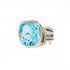 Art Deco Ring in Silver Gold & various gemstones